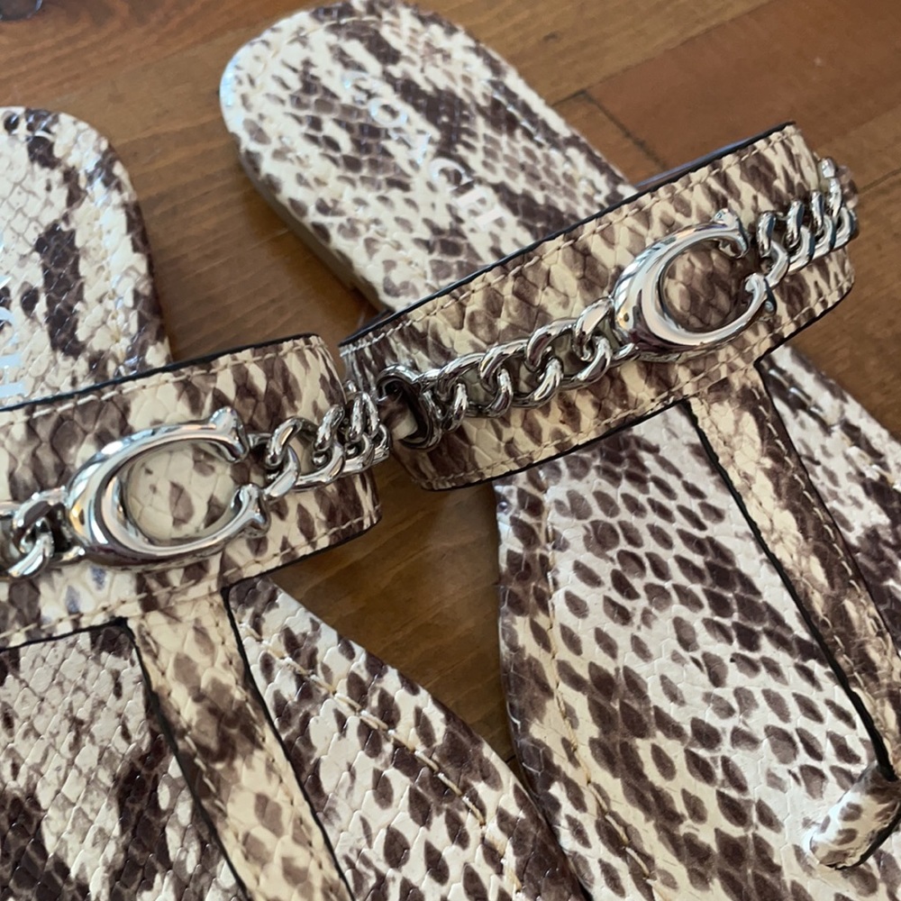 Coach Jacklyn Snakeskin Sandal - Picture 4 of 8